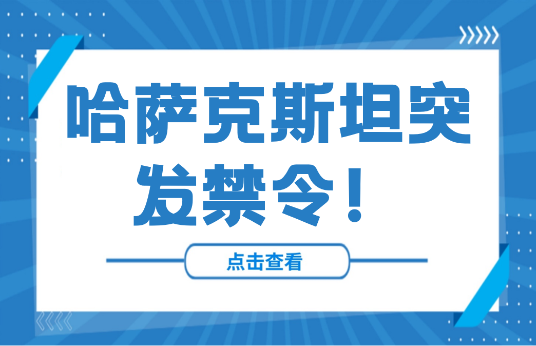 哈萨克斯坦突发禁令！时效6个月，你的货还能进吗？